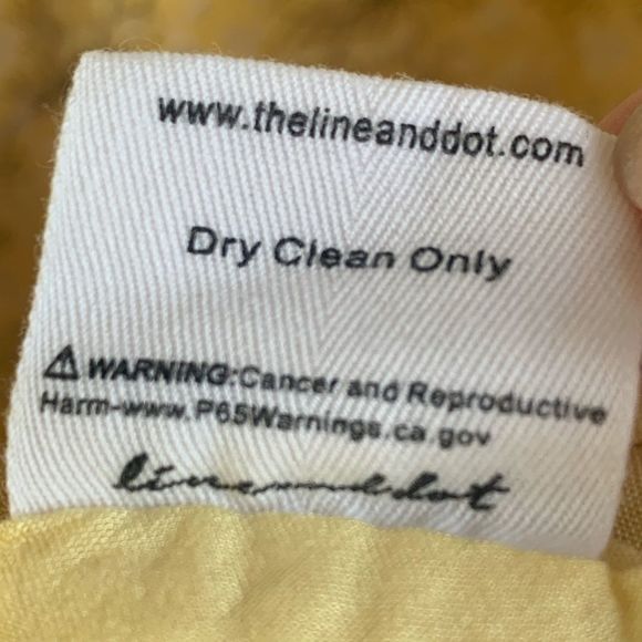Line & Dot Jamie Mini Dress in Custard Yellow Floral, Size Medium ✨ - Picture 13 of 13